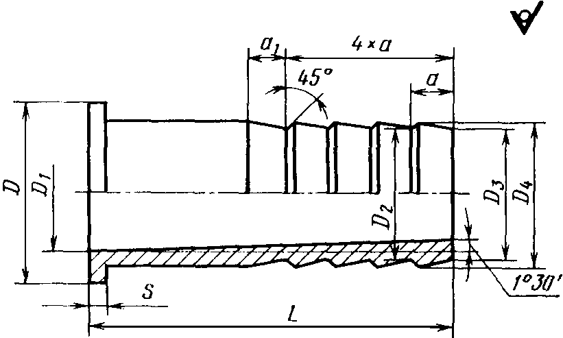 ГОСУДАРСТВЕННЫЙ СТАНДАРТ СОЮЗА ССР  ПАТРУБКИ  КОНСТРУКЦИЯ  Branch pipes. Design and basic dimensions  ГОСТ 24190-80  (в ред. Изменения N 1, утв. в сентябре 1982 г., Изменения N 2, утв. в январе 1988 г., Изменения N 3, утв. Постановлением Госстандарта СССР от 29.11.1990 N 2977) 