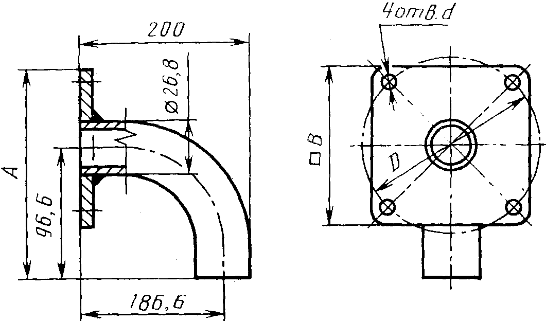 ГОСУДАРСТВЕННЫЙ СТАНДАРТ СОЮЗА ССР  ПАТРУБКИ  КОНСТРУКЦИЯ  Branch pipes. Design and basic dimensions  ГОСТ 24190-80  (в ред. Изменения N 1, утв. в сентябре 1982 г., Изменения N 2, утв. в январе 1988 г., Изменения N 3, утв. Постановлением Госстандарта СССР от 29.11.1990 N 2977) 