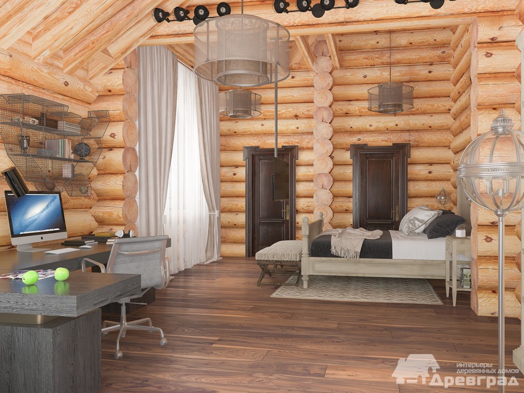 От покрытия до покрывала: идеи для спален в деревянных домах :: Дизайн :: РБК Недвижимость